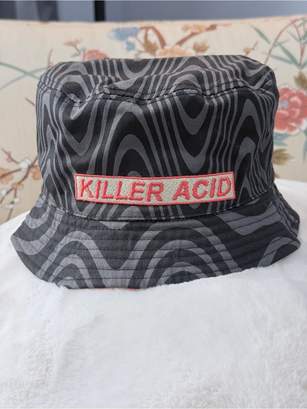 Killer Acid Psychedelic Custom Patch Bucket Hat - Picture 2 of 9